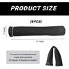 8 PCS Spark Plug Wire Protector Sleeve, 6 Inches Glass Fiber Automotive Black