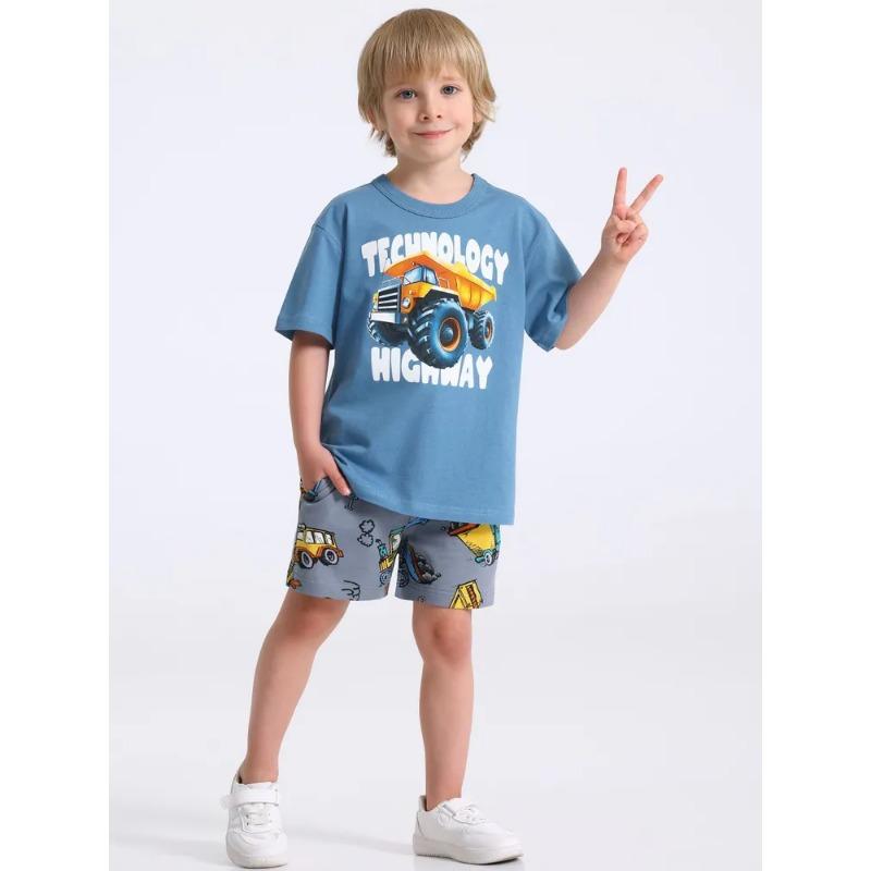 Children's T-shirt and Shorts Set, Comfortable, Skin-friendly and Breathable, Suitable for Sports and Daily Use