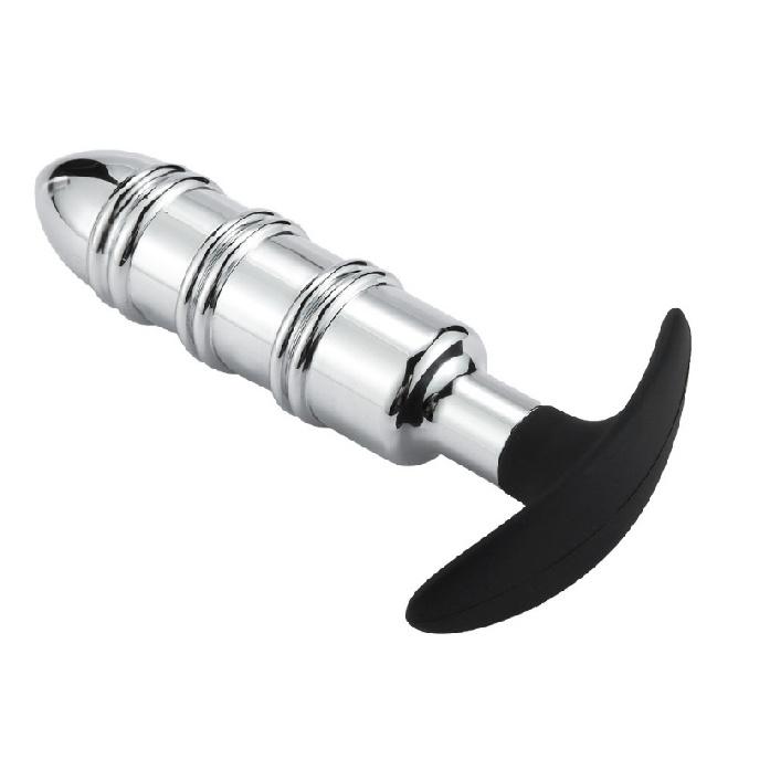 Metal Metal Adult SM Sexy Sucker Address Silicone Metal Butt Plug Go Out Wear Anal Plug