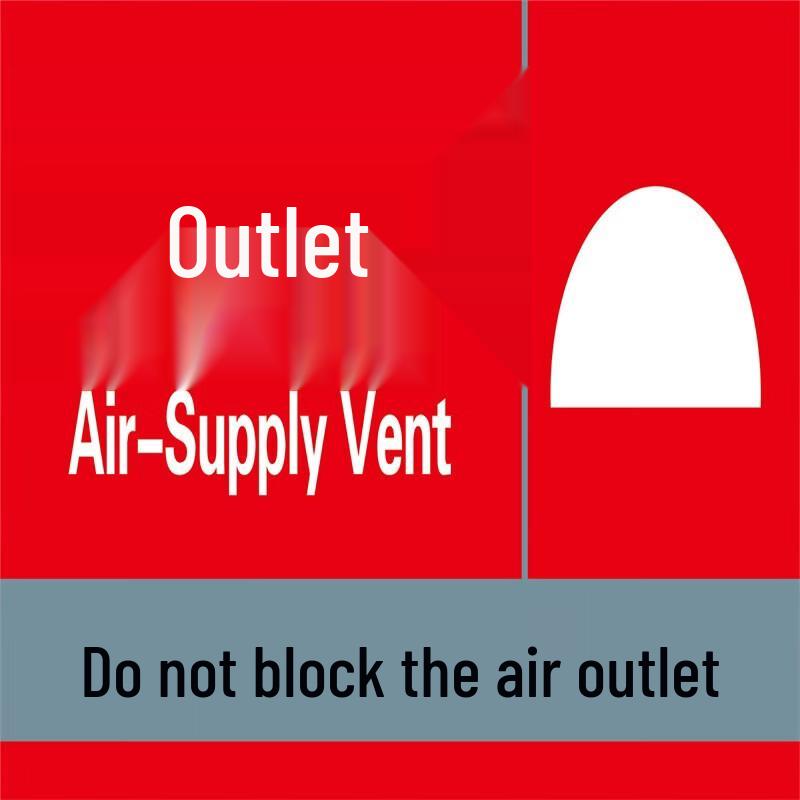 WEZHO Fire Safety Exhaust Vent Warning Sticker