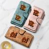 Highland Cow Cartoon Cute Print Long Wallet Unisex Multifunctional Portable Snap Coin Purse Perfect Birthday Gift For Friends Family Daily Commute