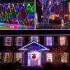 Guirlandes Lumineuses Solaires Féériques avec 50–300 LED – Étanches 5–30M Fil de Cuivre Guirlandes Clignotantes avec 8 Modes pour Clôture de Jardin Noël Décoration Extérieure