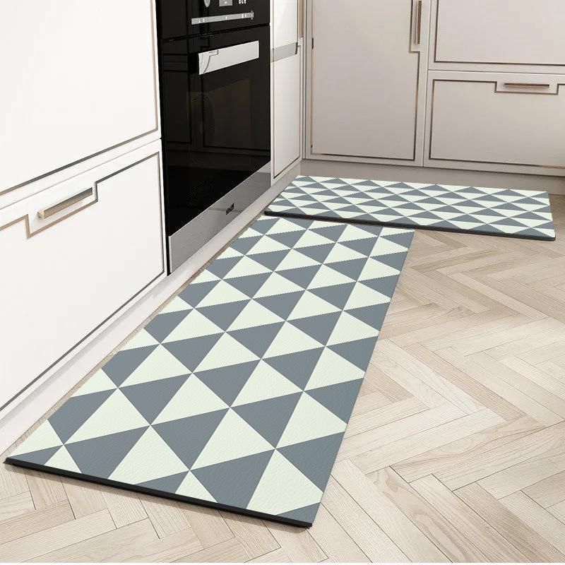 Quick-Dry Minimalist Diatomaceous Earth Floor Mat - Water Absorbent, Stain/Wear Resistant, Easy Clean, Non-Slip for Home and Kitchen