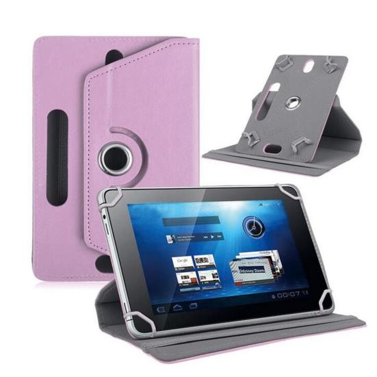 Capa Flip Universal para Tablet de 360 Graus 7/8/9/10 Polegadas Couro Sintético com Suporte