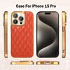 Luxury 3D Diamond Pattern Plating Leather Cases For iPhone 15 Pro Max 14 11 12 13 Shockproof Bumper Hard Lens Protection Cover