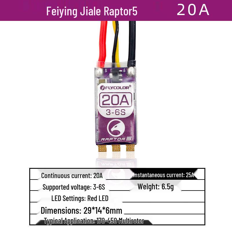 

FLYCOLOR Raptor 5th Gen 20A BL32 FPV Drone ESC