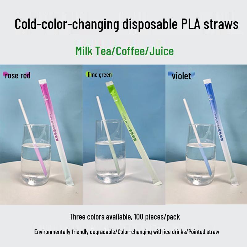 

Color-Changing Biodegradable Straws