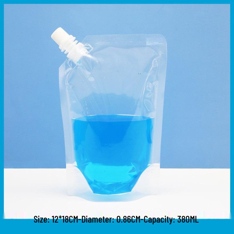 Transparent Pipspåse för Juice, Sojamjölk och Flytande Förpackning - Bärbar Vattenpåse för Takeaway