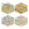 4 Pcs DIY 3D Scene Stickers Cartoon Cat Leisure Life Stickers for Adults Teen Kids Make Your Own Scene Stickers for Stress Relief