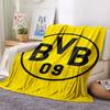 1 Manta de Franela con Estampado del BVB, Alta Calidad para Todas las Estaciones, Decoración del Hogar, Calidez y Comodidad, Perfecta para Regalos de Navidad