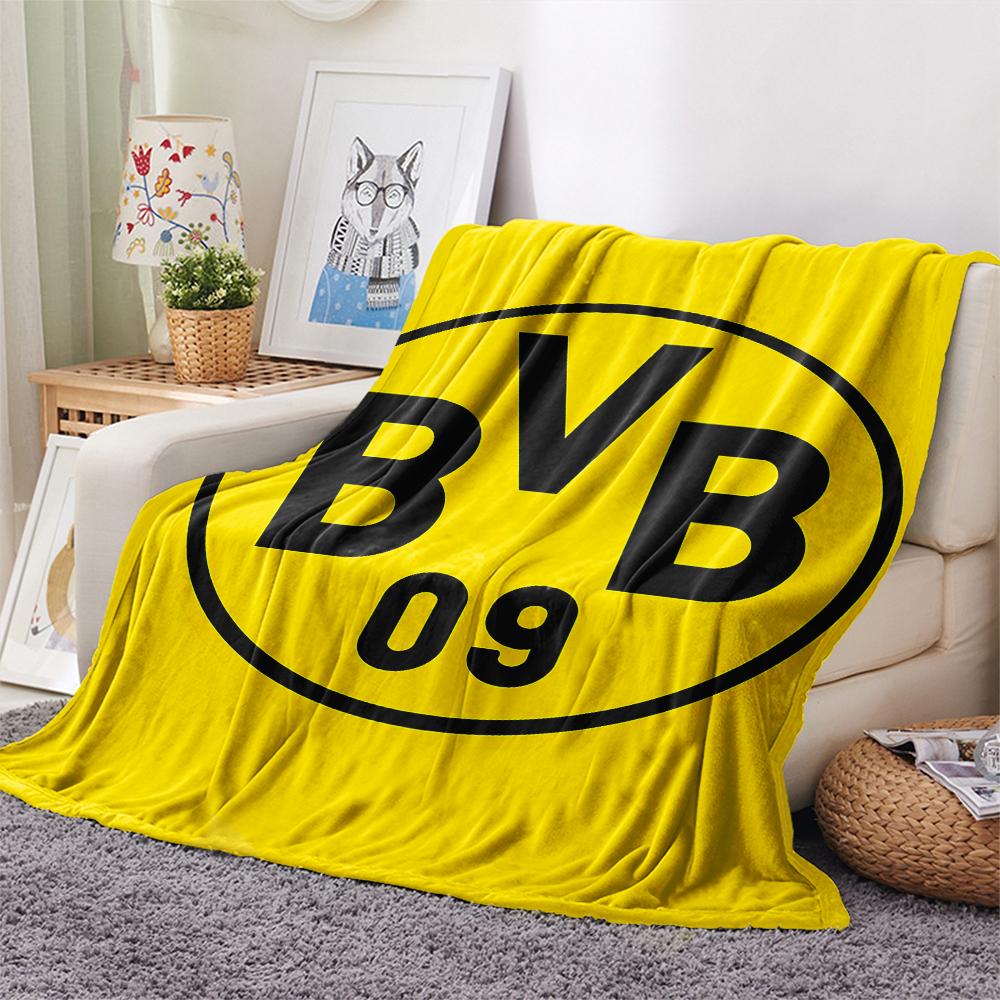 1 Manta de Franela con Estampado del BVB, Alta Calidad para Todas las Estaciones, Decoración del Hogar, Calidez y Comodidad, Perfecta para Regalos de Navidad