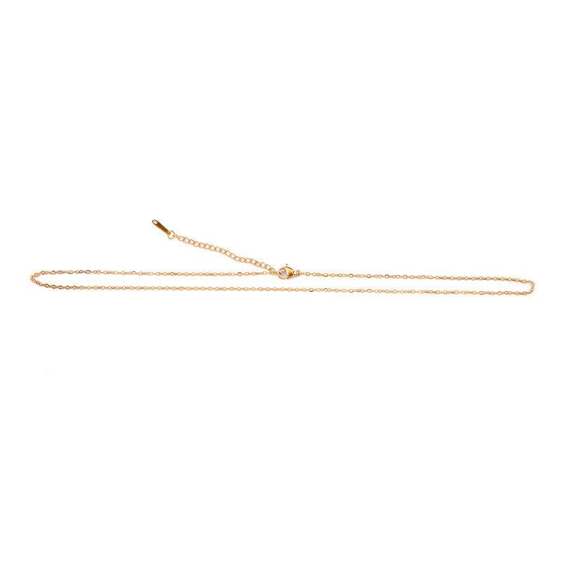 Silver Cross Pendant Necklace Delicate Clavicle Chain DIY Universal Fine Link Extension Jewelry For Women