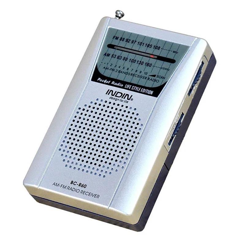 Mini Vintage Radio Battery Powered AM FM Radio Receiver with Telescopic Antenna Easy to Use Dual Band Radio for Indoor Outdoor