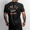 Gym Bodybuilding Muscle Casual Oneck Tshirts Men Fitness Sport Shortsleeved Clothing Summer Breathable Slim Fit Cotton Shirts