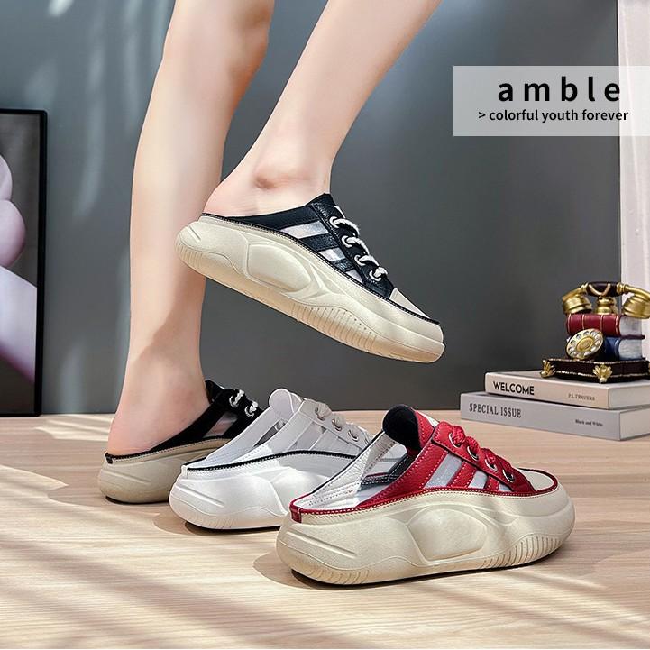 Spring and summer new baotou half slippers fashionable and casual simple and lightweight slippers