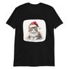Santa Hat Feline for Festive Cheer T-Shirt