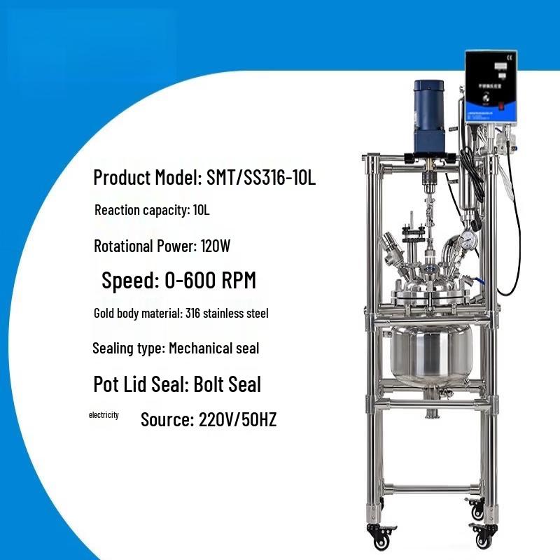 Rongyu SMT SS316 Double-Layer Lab Reactor