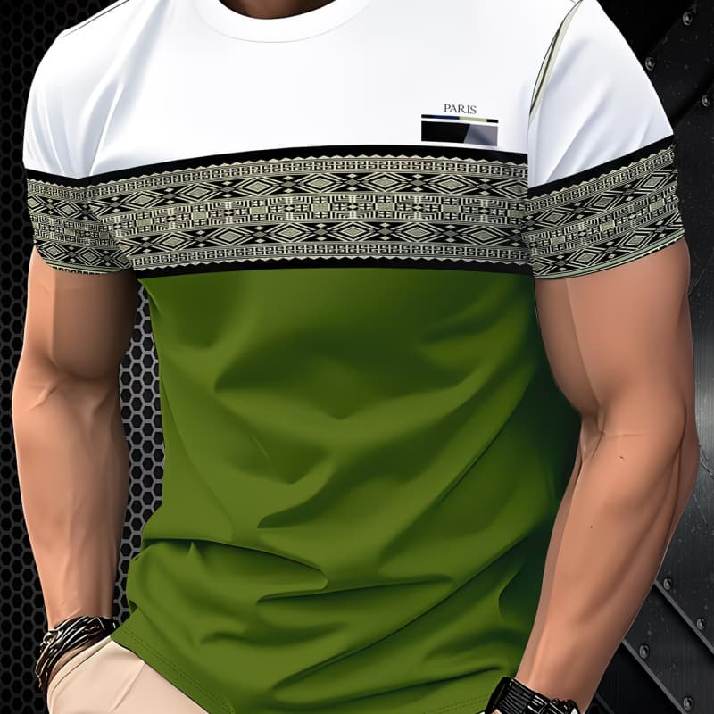 

Round neck short-sleeved T-shirt top, comfortable and breathable fabric, casual and sports style S