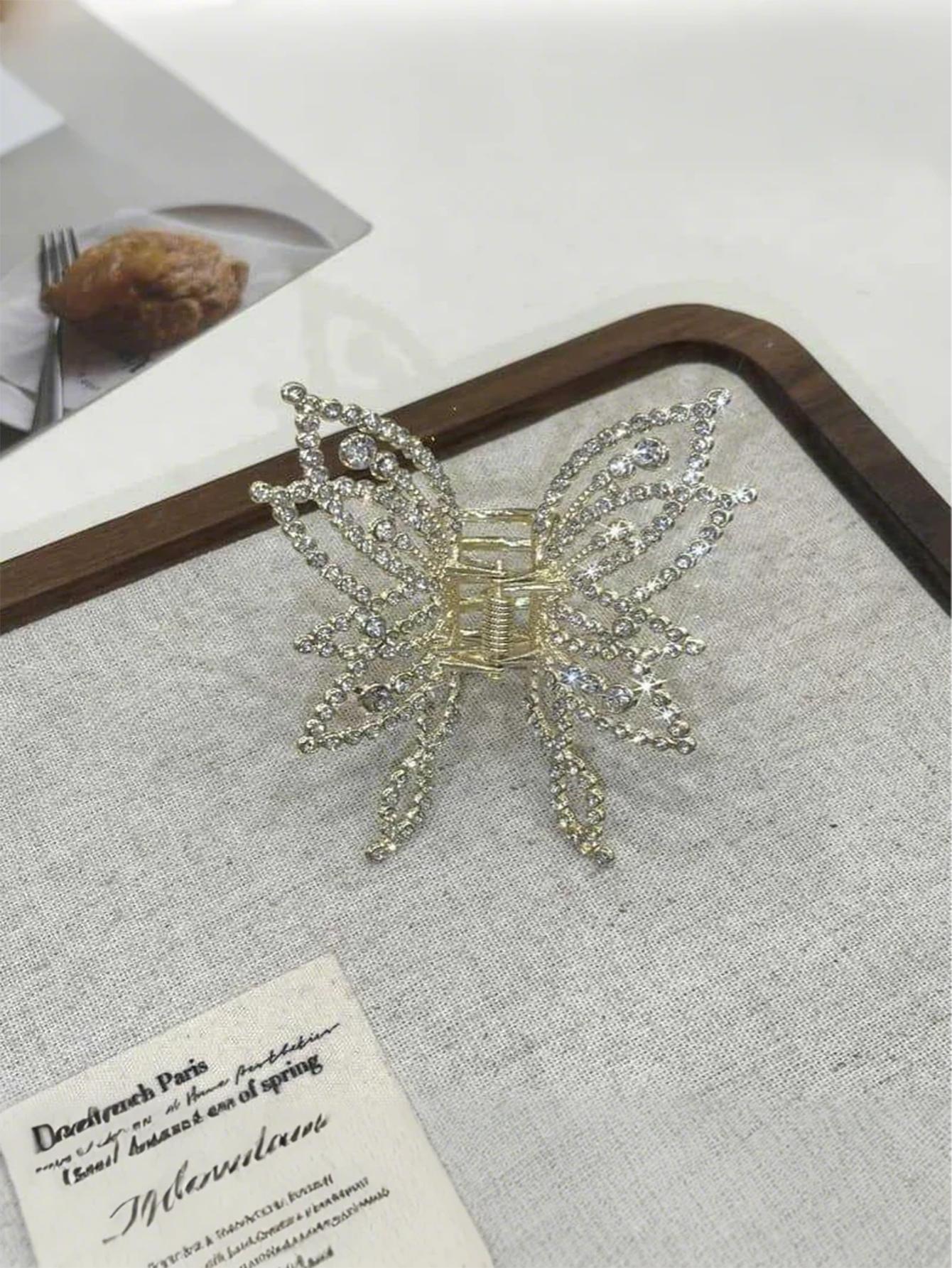 

1Pcs Fashion Diamond Pearl Butterfly Hair Clips For Women Hair Accessories