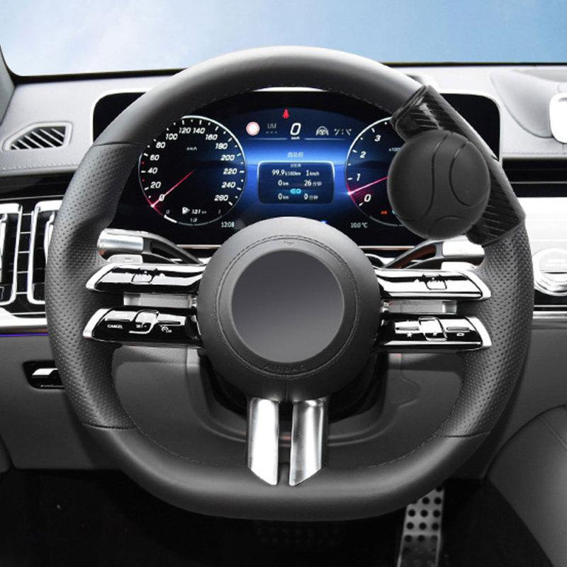 Gałka 360 stopni na kierownicę samochodową, wspomagacz kulkowy, antypoślizgowy, wspomaganie kierowania, przycisk skrętu