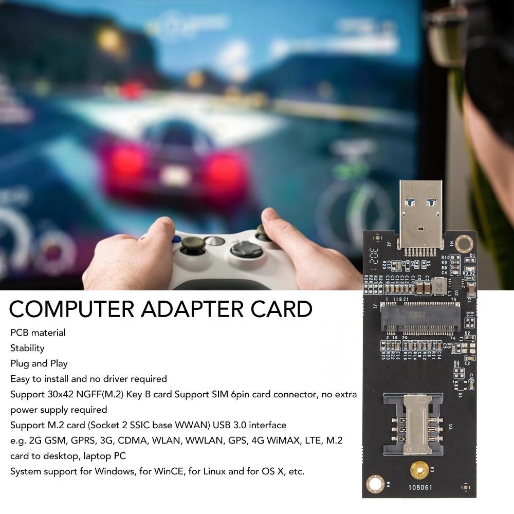 Stability Design M.2 to USB Adapter Plug and Play WWAN to USB Adapter for 3G/4G/5G LTE
