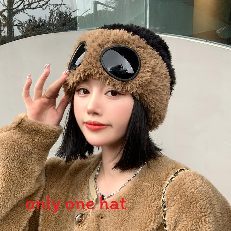 Fashionable Polyester Knit Hat With Wind Resistance For Casual Winter Outfits