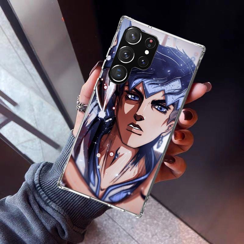 JoJo Adventure Rohan Kishibe Phone Case For Samsung Galaxy S26 S25 Edge S24 S23 Ultra S22 Plus S21 S20 FE Soft TPU Back Cover Fu