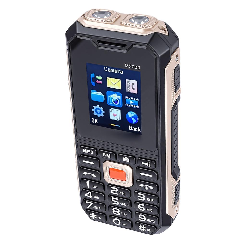 Senior Cell Phone HD Display Screen Dual SIM Big Buttons 2G Unlocked Phone with 0.08MP Rear Camera Flashlight