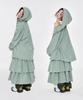 Yegeu Check Ruffle Skirt Green