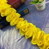 1Meters/lot 10cm Wide Colorful Satin Wave Three-dimensional Lace DIY Performance Costume Dance Dress Skirt Lace