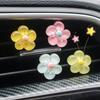 Car Air Outlet Decorative Clip Daisy Auto Air Conditioning Vent Crystal Daisy Resin Ornaments Car Interior DIY Decor Accessories