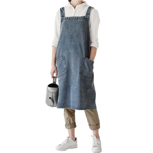 Very Berry Just Put It On Denim Apron, Unisex, Dark Blue