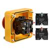 Heschen Red Sign Emergency Stop Switch, Push Button Switch, 660V 10A, With Box