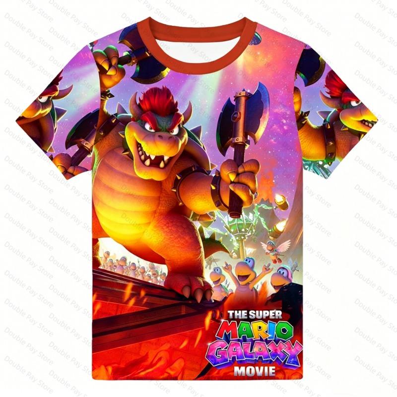 Newest 2026 The Super Mario Galaxy Movie 3D Print Tops Cartoon