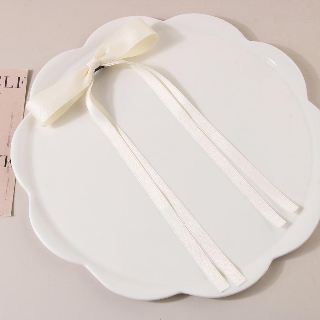 Ballet Style 4cm Bow Duckbill Hair Clip - Sweet Ribbon Hair Accessory
