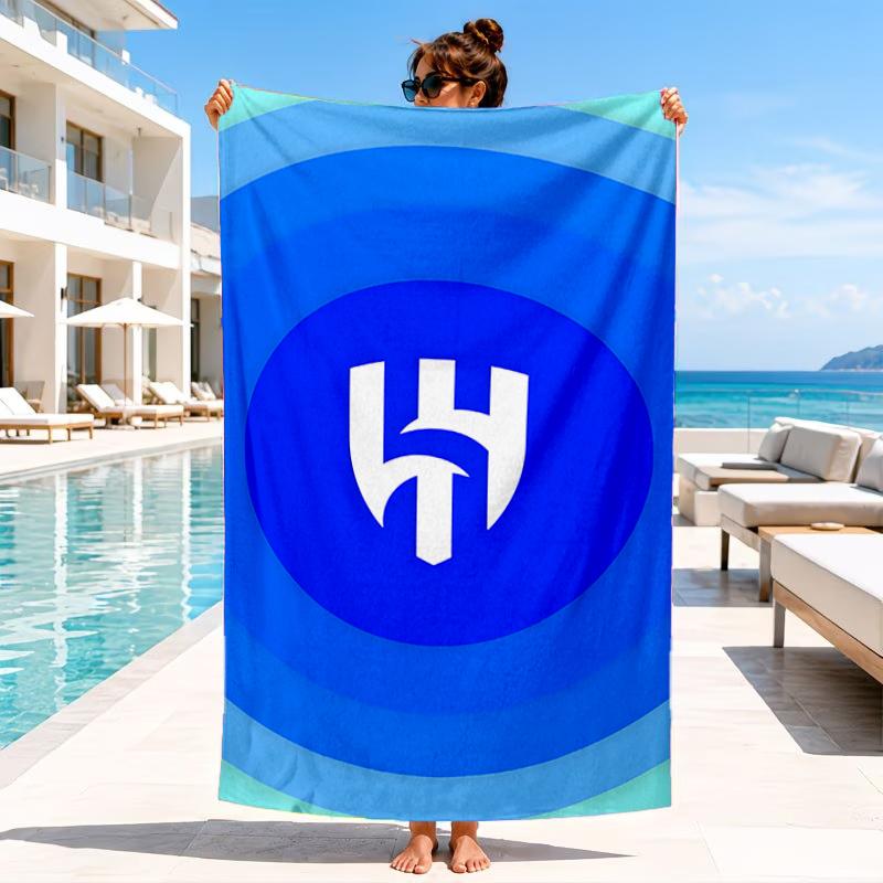 Blue Football Team Beach Towel, Microfiber Beach Towel, Perfect For Pool, Beach, Travel, Home Decor Beach Party Fan Gifts
