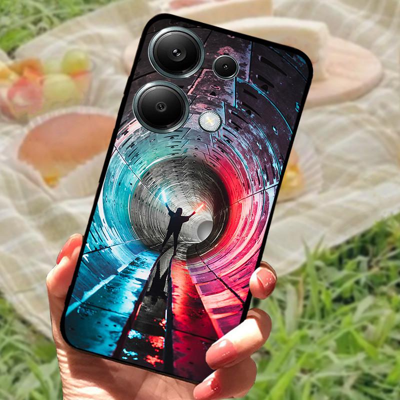 For Poco M6 Pro 4G Case Poco M6 4G Cover Silicone Soft Marble Bumper Coque for Xiaomi Poco F6 Redmi Turbo 3 5G Protective Fundas