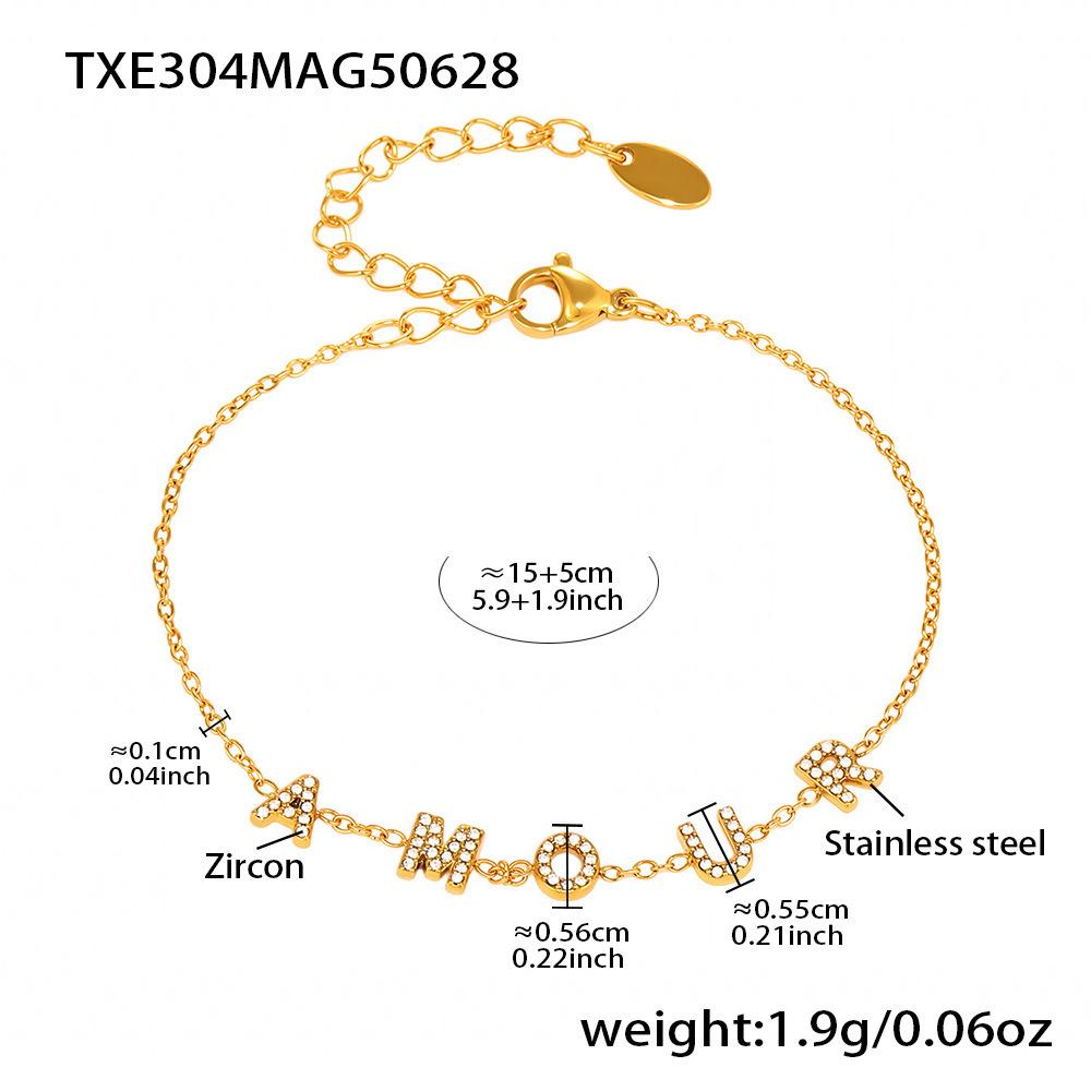 New Design Stainless Steel Jewelry Set With 5A Zircon fashion