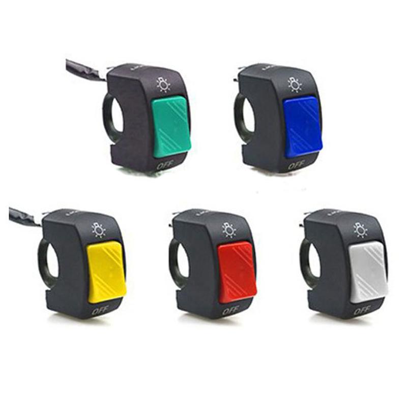 EIN/AUS Motorradschalter Druckknopf 12V Knopfanschluss Lenkerschalter für ATV Elektrofahrrad Roller Motorradzubehör