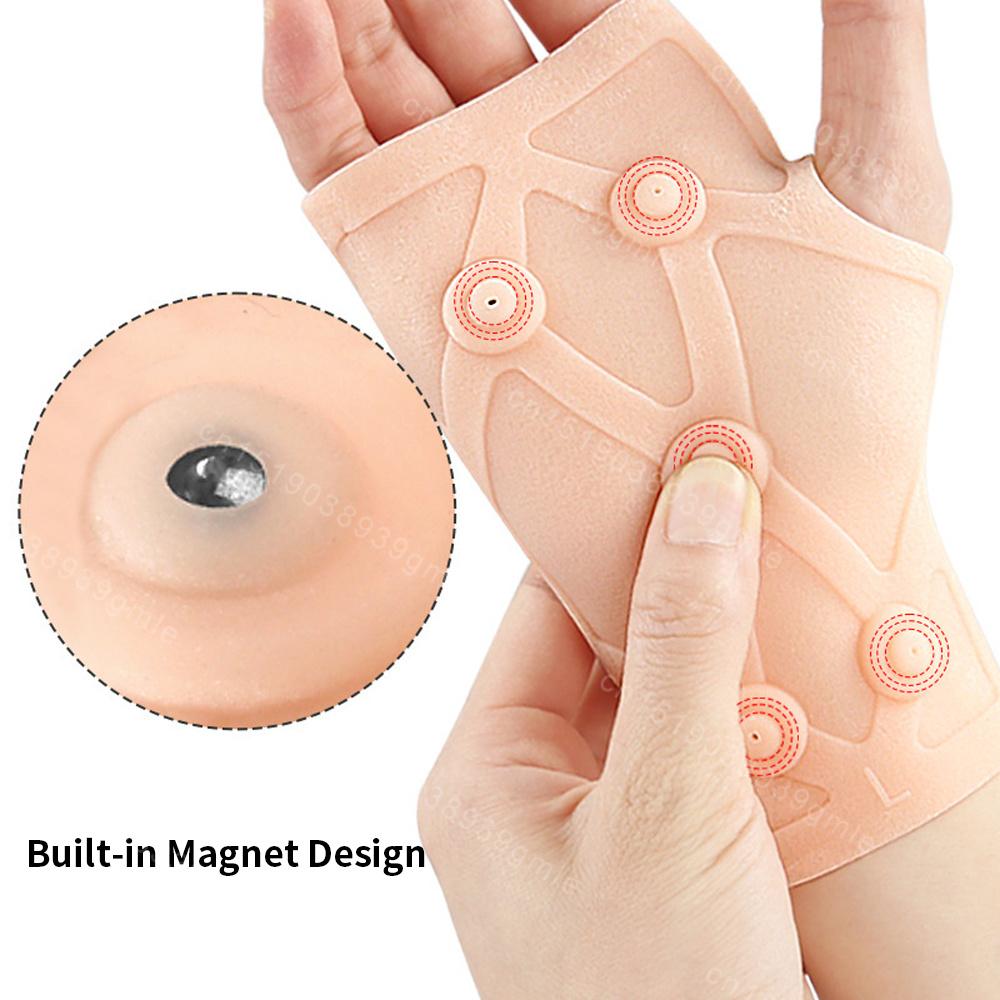 Magnetic Silicone Glove Compression Arthritis Massage Pain Relief Gloves Outdoor Running Sports Pressure Protection