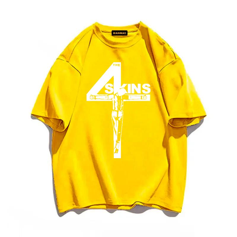The 4 Skins Oi T Shirt Uk Punk Streetpunk 4Skins Male Teeshirt Summer Top Man Brand Tee Shirt Fashion Streetwear Casual Clothing