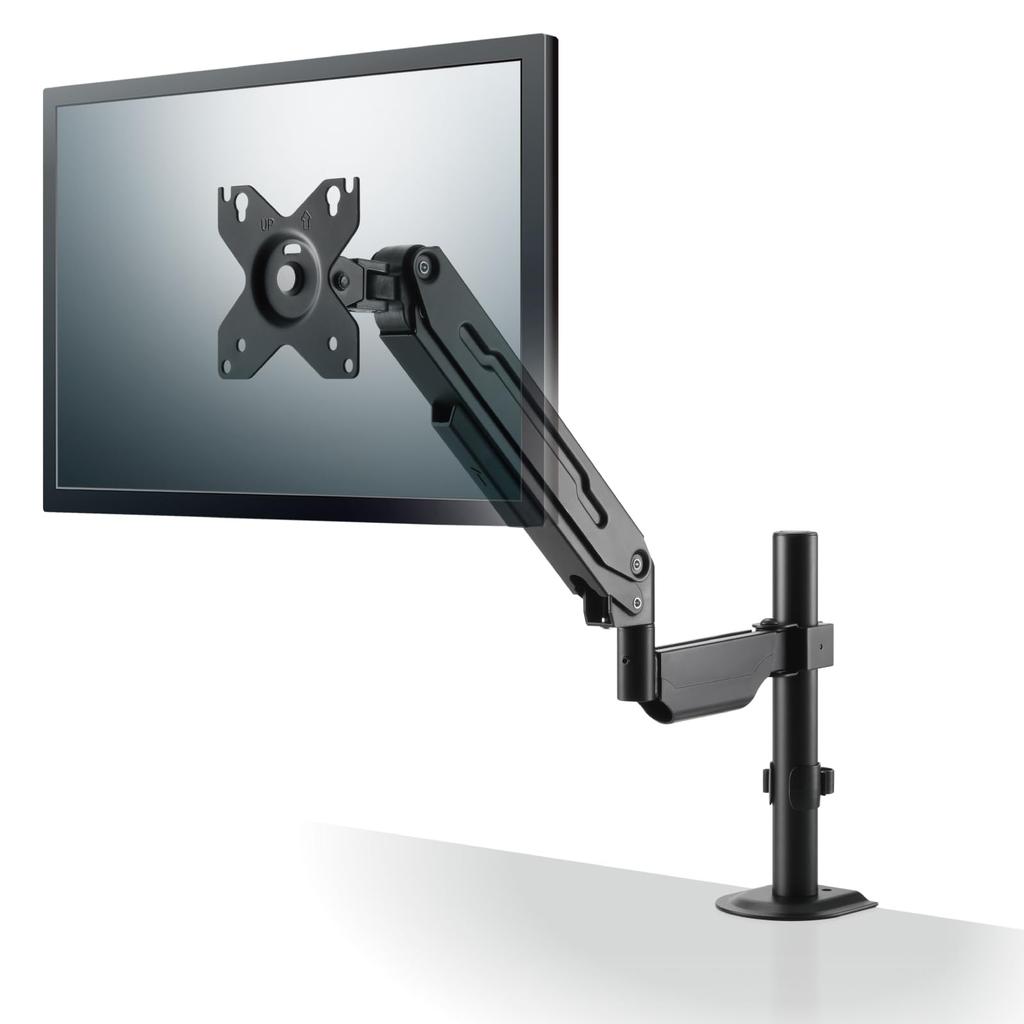 Elecom Monitor Gas Spring Inch Load VESA Standard Black Arm, Single, Short, Type, 17-32 Compatible, 2kg-8kg Capacity, Compatible, (DPAWSGP01BK)