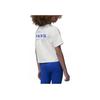 Jordan Letter Print Round Neck Sports Short Sleeve T-Shirt Childrens Kids Tops White FB0169-100