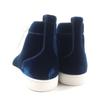 Ausgezeichnete Christian Louboutin High-Top-Sneaker LOUIS ORLATO FLAT blauer Samt 40 Gebraucht