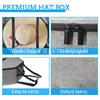 Traveling Cowboy Hat Storage Case Hat Box Collapsible Hats Box Holder Organizer Case with Zipper for Cowboy Hats Fisherman Hats