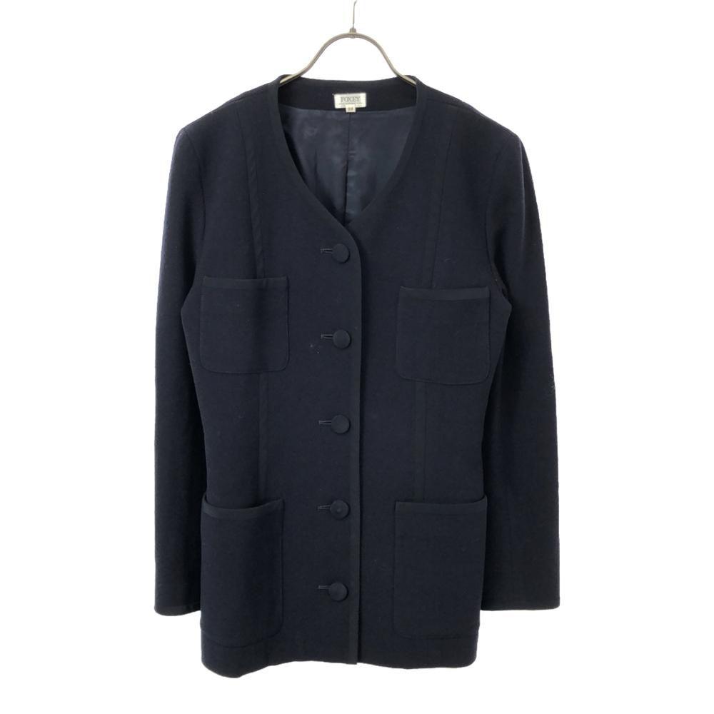 

FOXEY BOUTIQUE сделано в Японии Куртка без цвета 38 черный Женская Б/у