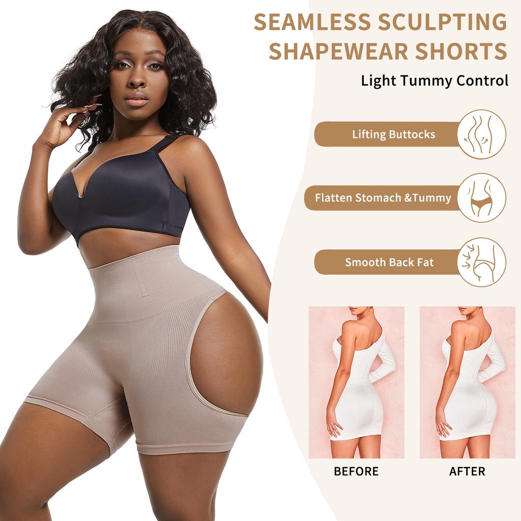 Butt Lifting Shapewear Shorts for Women Booty Lifter Panties Hip Enhancer Slimming Underwear High Waist Trainer Body Shaper Boyshorts