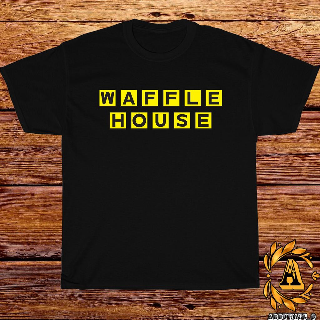 New Waffle House Restaurant Logo BlackSport GreyWhiteNavyRed T-Shirt S-5XL