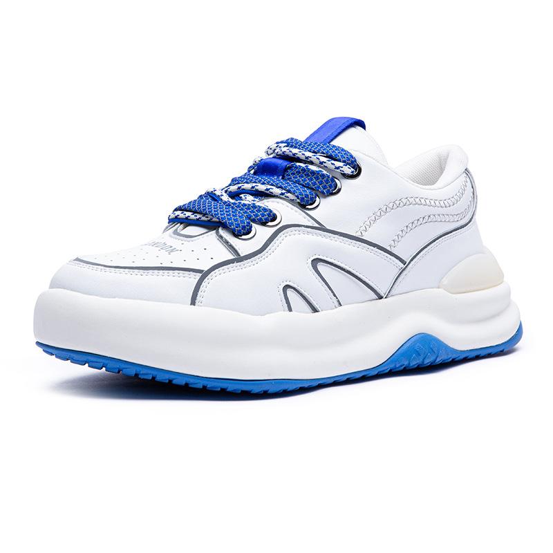 Extra Large Size Men's Shoes 2025 Spring New Platform Sports Shoes Men's Fashion Versatile Casual Trendy Shoes Inner Height-increasing Board Shoes