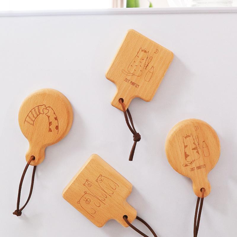 Creative Wood, Beer Bottle Opener, Bottle Opener, Magnetic Sticker, Shell Refrigerator Sticker, DIY Lid Opener